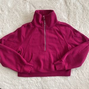 ❤️ Lululemon Scuba Oversized Funnel Neck in Wild Berry NWT Size XS/S